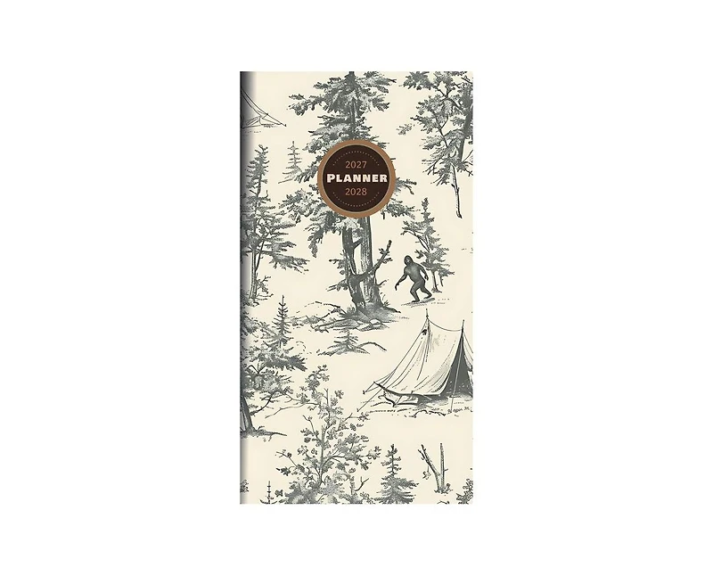 Tf Publishing Paper Goods 2027-2028 Trail Timber Small Monthly Pocket Planner