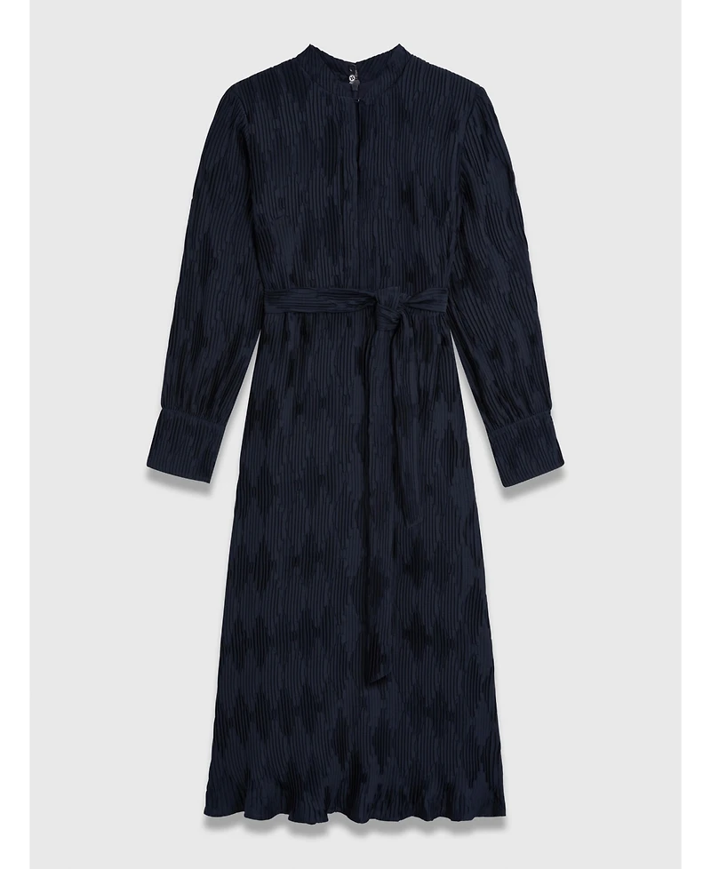 The Fold Women's Aurellie Long Sleeve Tie Waist Dress