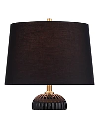 Possini Euro Design Possini Euro Grace 30" High Black Glass Table Lamp with Dimmer