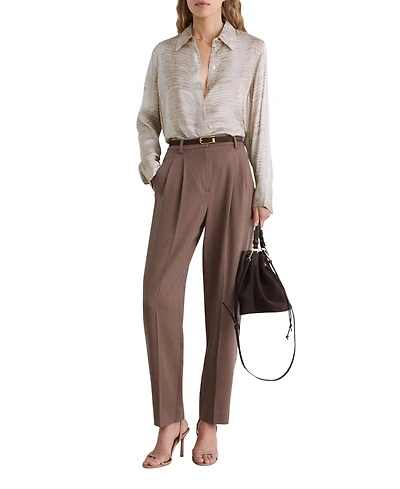 Reiss Women's Annie Snake Print Shirt