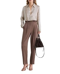 Reiss Women's Annie Snake Print Shirt