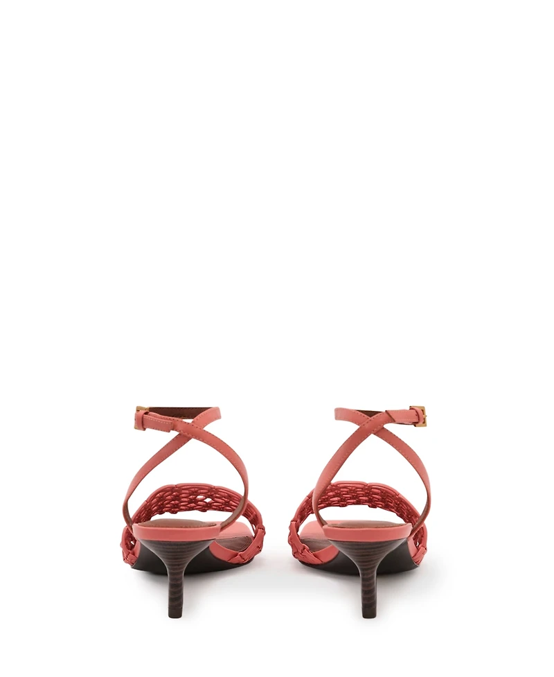 Reiss Women's Stephanie Weave Kitten Heels