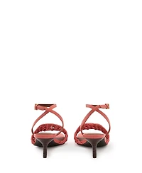 Reiss Women's Stephanie Weave Kitten Heels