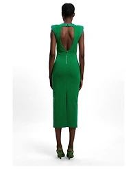 Karen Millen Women's Studded Jersey Midi Dress