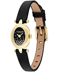Coach Women's Sammy Black Leather Strap Watch 18mm