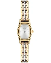 Coach Women's Greta Tri Tone Stainless Steel Bracelet Watch 15.3mm