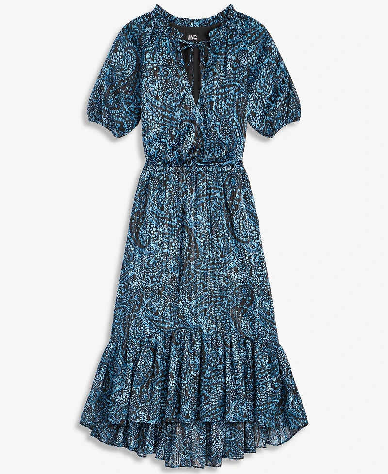 I.n.c. International Concepts Women's Short-Sleeve Printed Midi Dress, Macy's Exclusive