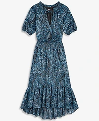 I.n.c. International Concepts Women's Short-Sleeve Printed Midi Dress, Macy's Exclusive