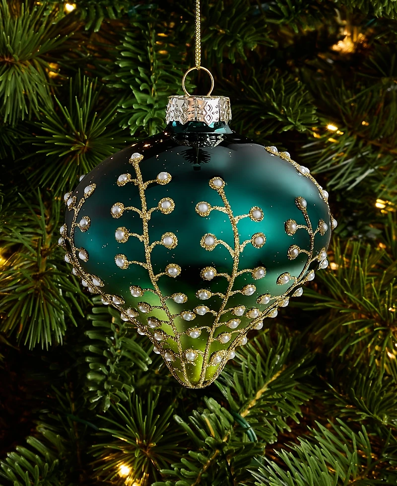 Holiday Lane Enchanted Forest Onion Ball Ornament, Macy's Exclusive