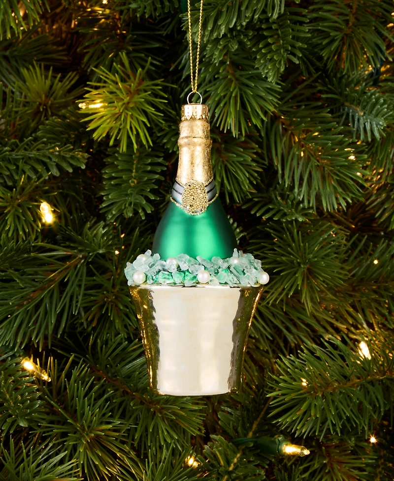 Holiday Lane Foodie & Spirits Champagne Bottle Ornament, Macy's Exclusive