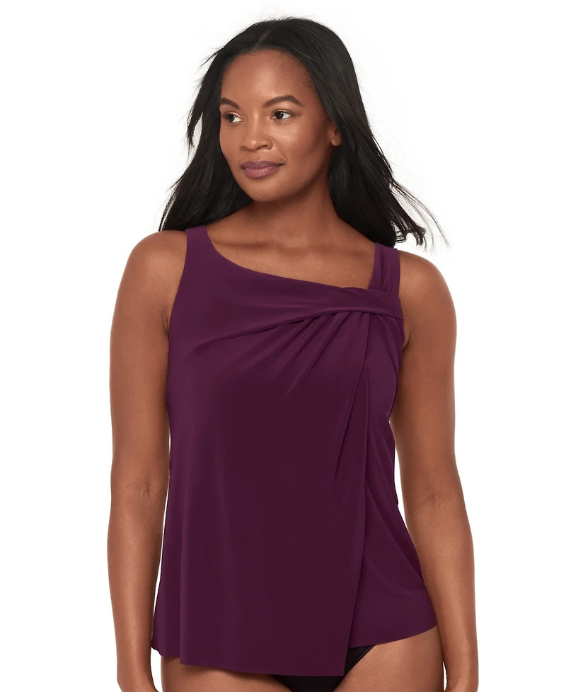 Miraclesuit Women's Rock Solid Atria Pull-On Tankini Top