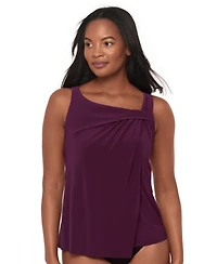Miraclesuit Women's Rock Solid Atria Pull-On Tankini Top