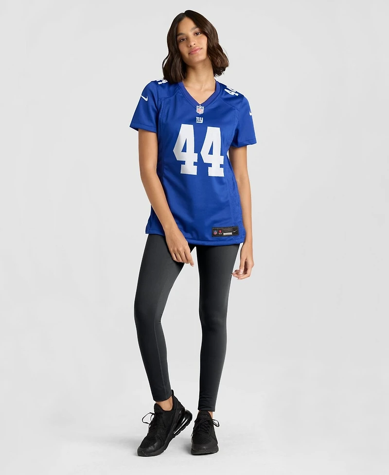 Nike Women's Cam Skattebo Royal New York Giants Team Game Player Jersey