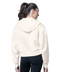 Msx by Michael Women's Strahan Cream Seattle Seahawks Eleanor Full-Zip Hoodie