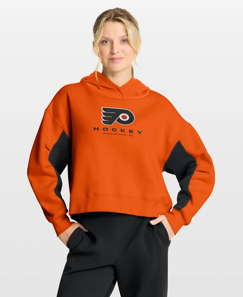Fanatics Women's Orange Philadelphia Flyers Back Check Boxy Hoodie