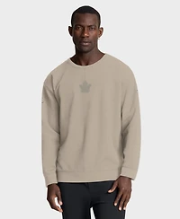 Fanatics Men's Tan Toronto Maple Leaf Authentic Pro Road Tri-Blend Sweatshirt