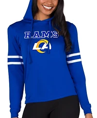 Concepts Sport Women's Royal Los Angeles Rams Marathon Lightweight Lounge Pullover Hoodie