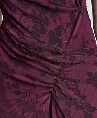 Dkny Women's Sleeveless Cowl Neck Ruched Midi Dress