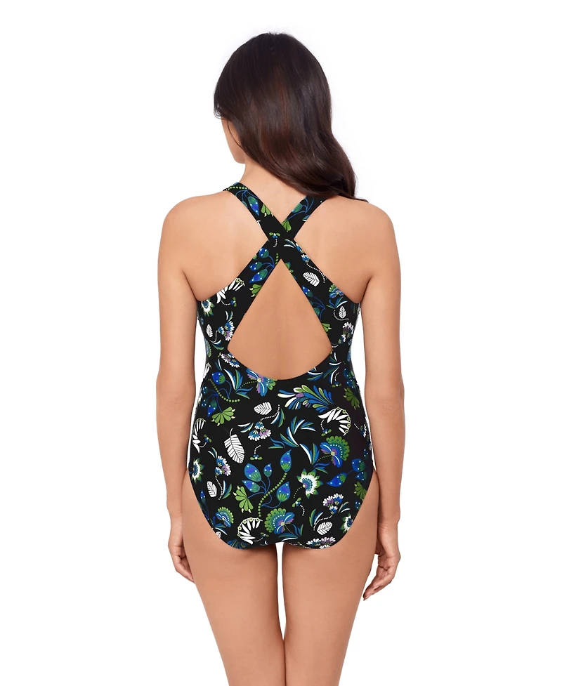 Magicsuit Women's Taj Mahal Diana Scoop Neck One-Piece Swimsuit