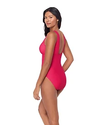 Magicsuit Women's Solid Wallis V-Neck One-Piece Swimsuit