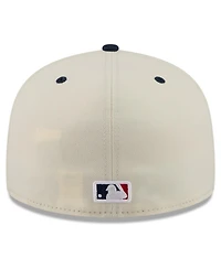 New Era Men's Cream/Blue Houston Astros Usa 250 Fourth of July 59FIFTY Fitted Hat