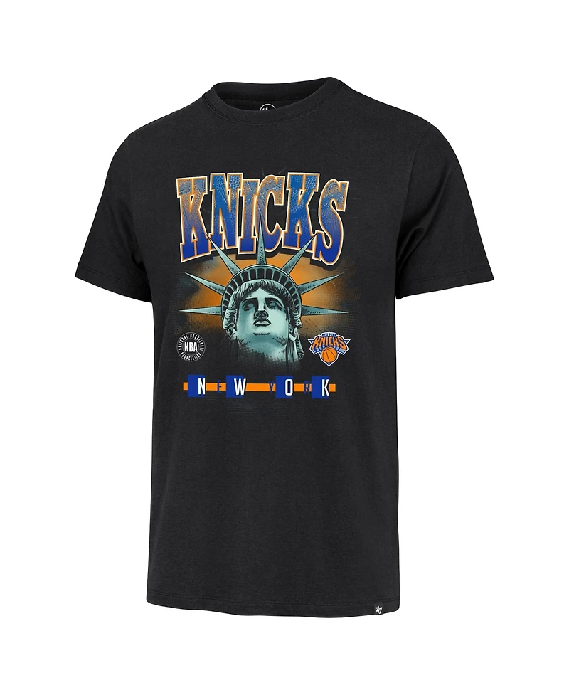 Profile Men's Black New York Knicks Big & Tall Statue T-Shirt