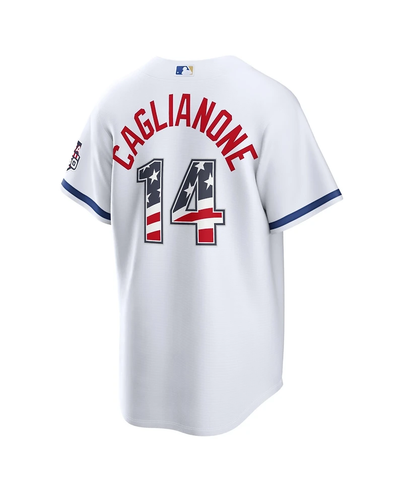 Nike Men's Jac Caglianone White Kansas City Royals Usa 250 Fourth of July Stadium Jersey