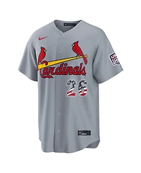 Nike Men's Jj Wetherholt Gray St. Louis Cardinals Usa 250 Fourth of July Stadium Jersey