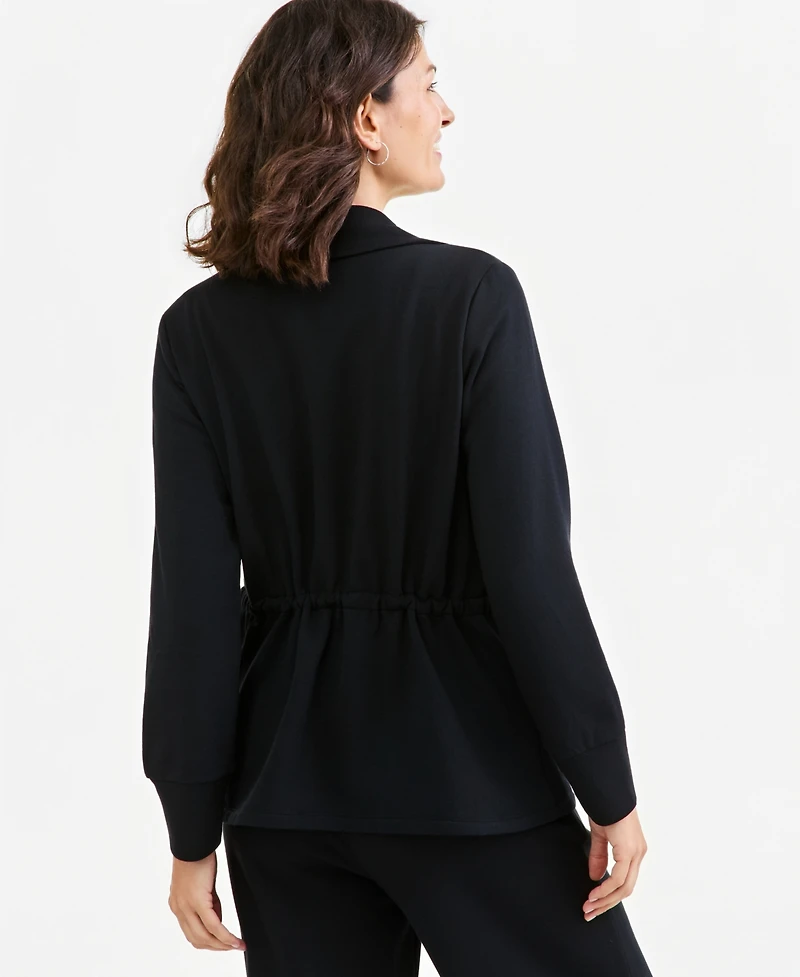 Style & Co Petite Collared Neck Zip-Front Jacket, Macy's Exclusive
