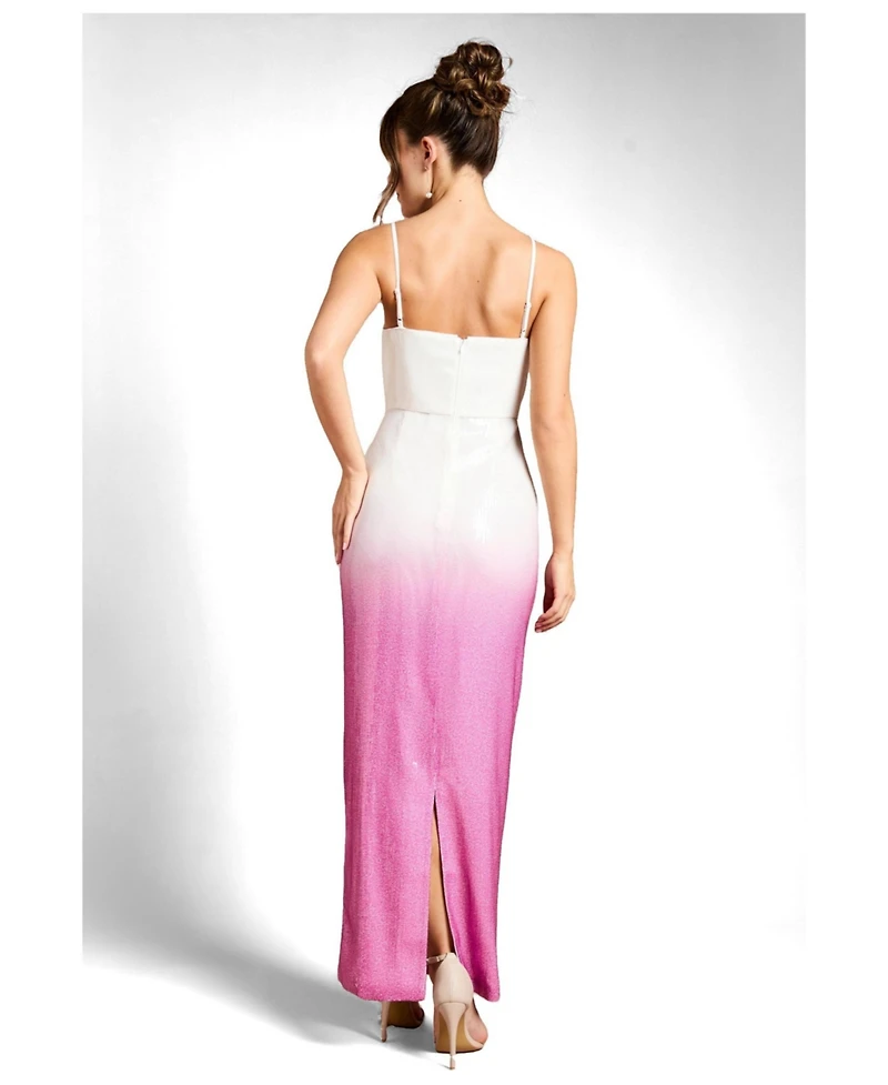 Coast Women's Sequin Square Neck Maxi Dress