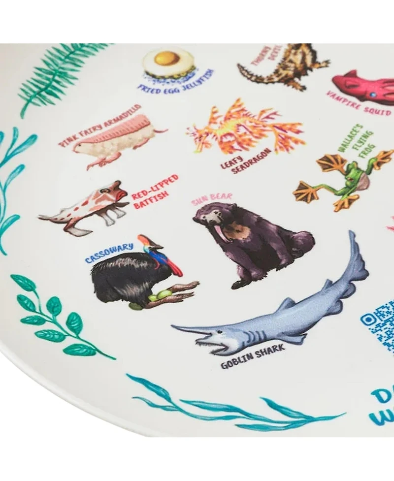 Uncommon Goods Weird Animal Facts 1-Pc. Kids Plate