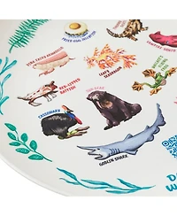 Uncommon Goods Weird Animal Facts 1-Pc. Kids Plate