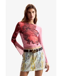 Desigual Women's T-Shirt Designed by Mister Christian Lacroix
