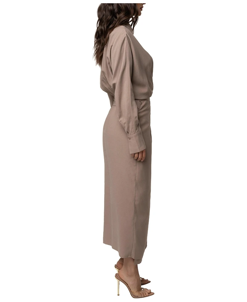 Jluxlabel Women's Skyline Wrap Midi Dress