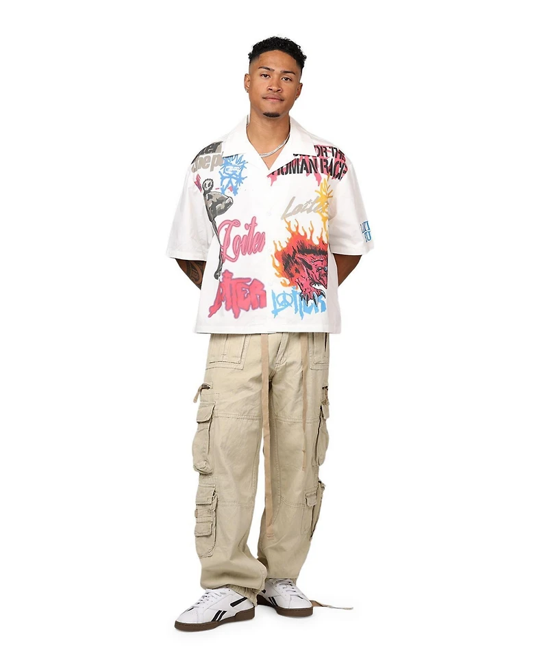 Loiter Men's Scrap Book Button Up Shirt