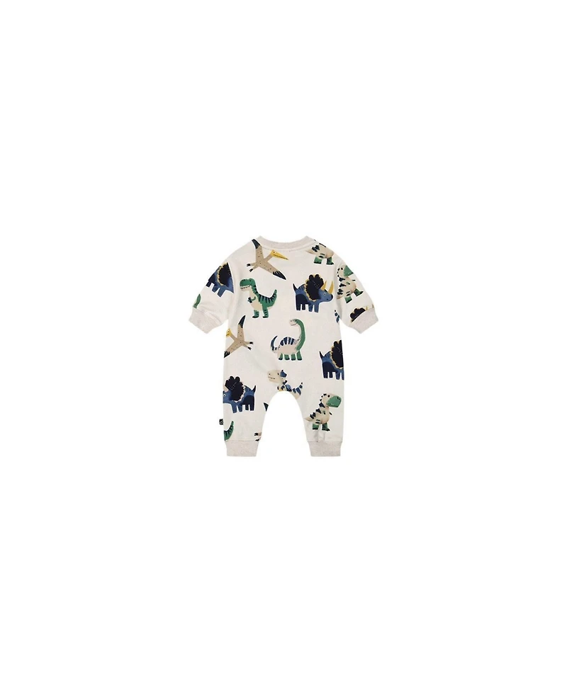 Deux par Baby Boy 3M To 24M Fleece Jumpsuit Dinosaur Print