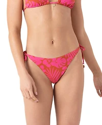 Roxy Women's Sun Chaser Tie Side Charm Detail Hipster Swim Bottoms