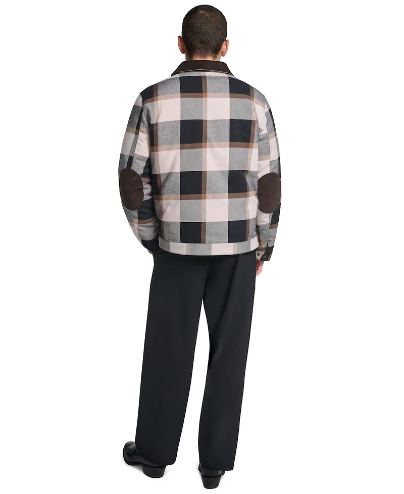 Levi's Men's Plaid Cord Details Shirt Jacket