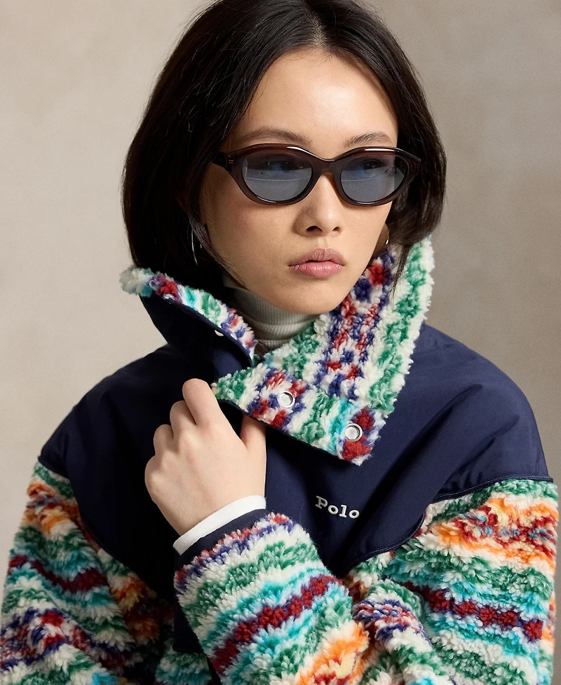 Polo Ralph Lauren Women's Fair Isle Mock Neck Jacket