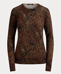 Lauren Ralph Lauren Women's Paisley Long-Sleeve Sweater