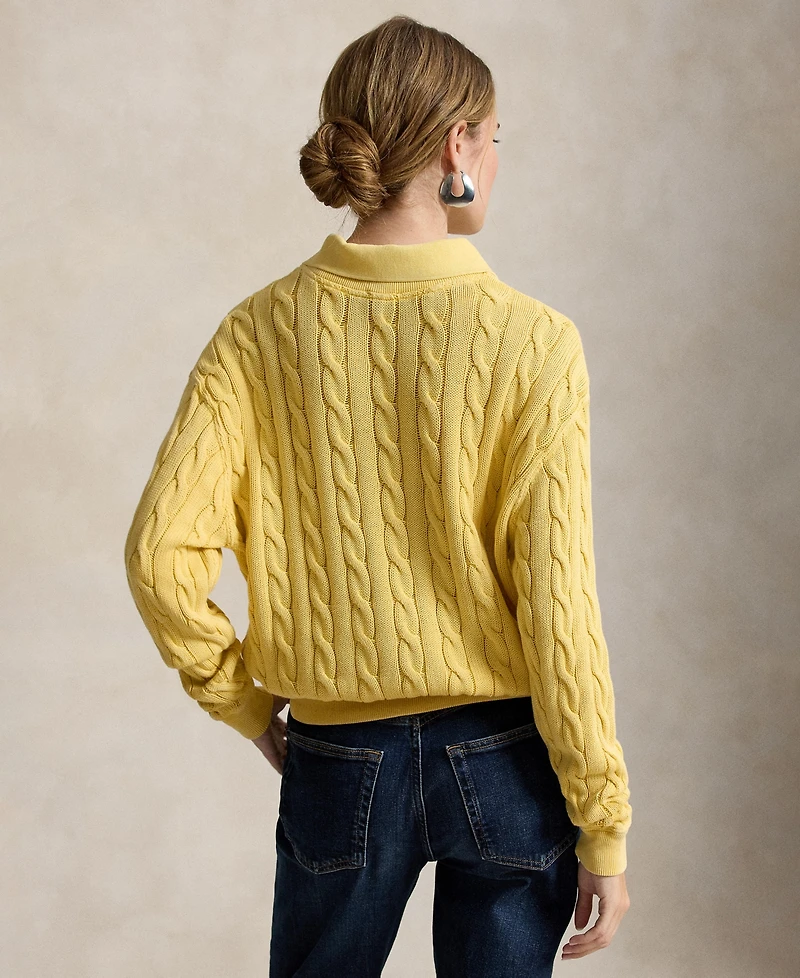 Polo Ralph Lauren Women's Cable-Knit Cotton Sweater