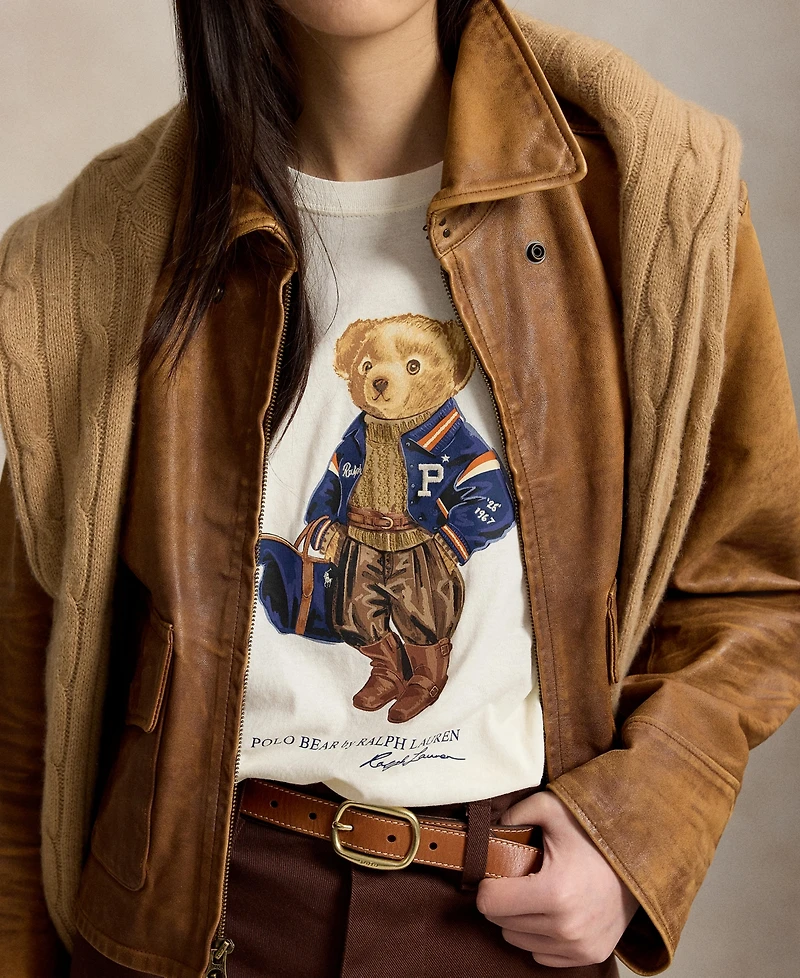 Polo Ralph Lauren Women's Bear Cotton Jersey T-Shirt