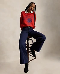 Polo Ralph Lauren Women's Collar Crewneck Sweatshirt