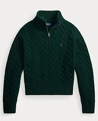 Polo Ralph Lauren Women's Cable-Knit Half-Zip Sweater