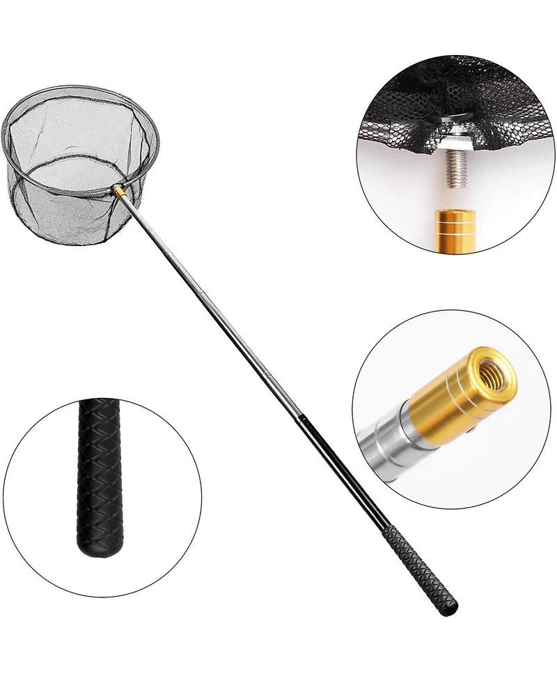 Xdovet Pool Skimmer Net Telescopic Pole Leaf Rake