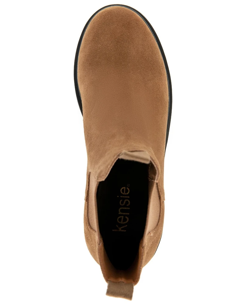 Kensie Women's Enza Lug Sole Chelsea Boot