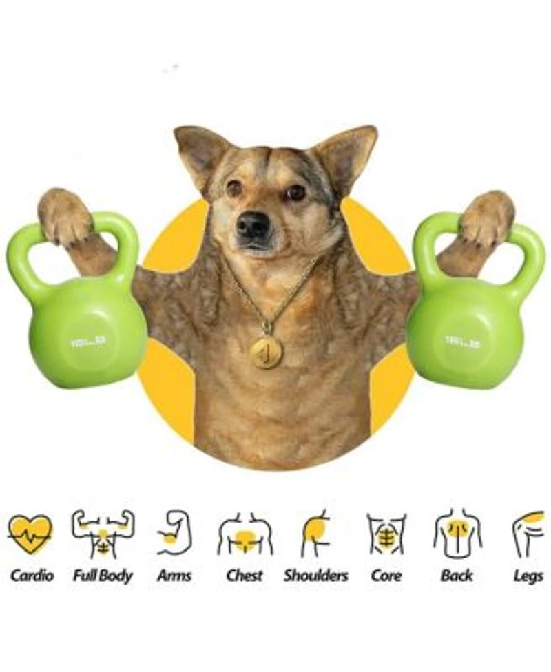 Zeny Kettlebell Set Strength Training Kettlebells Weight Set For Women Vinyl Coated Kettle Bell For Home Gym Workout Weight Lifting Equipment