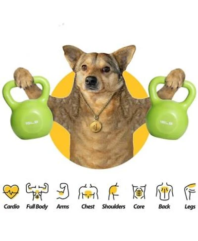 Zeny Kettlebell Set Strength Training Kettlebells Weight Set For Women Vinyl Coated Kettle Bell For Home Gym Workout Weight Lifting Equipment