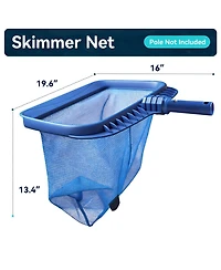 Xdovet Pool Skimmer Net Heavy-duty Frame Rubber Handle No Pole