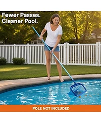 Xdovet Pool Leaf Rake Skimmer Net Mesh Bag